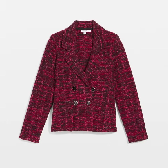 Cardigan Sweater Tweed Blazer